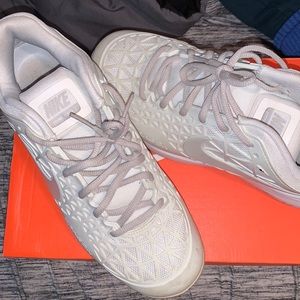 All White Nike Zoom “Cage” (unisex)